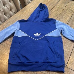 Boys Adidas blue hoodie